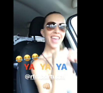 Laura Figueiredo dança ao som de Mickael Carreira