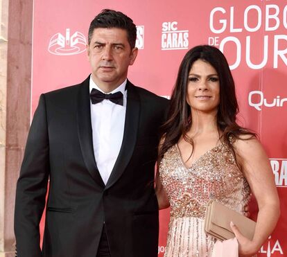 Mulher de Rui Vitória arrasa nos Globos de Ouro, antes do marido sofrer acidente