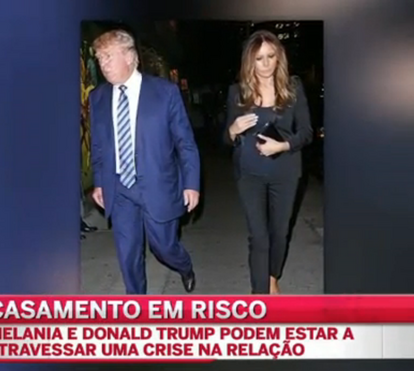 Crise no casamento: Melania rejeita Donald Trump... pela 2.ª vez