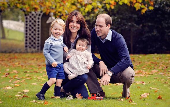 Príncipe William, Kate Middleton, George e Charlotte