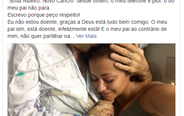 Sofia Ribeiro, pai, cancro, Jorge barros