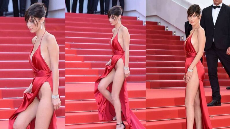 Bella Hadid volta a mostrar tudo