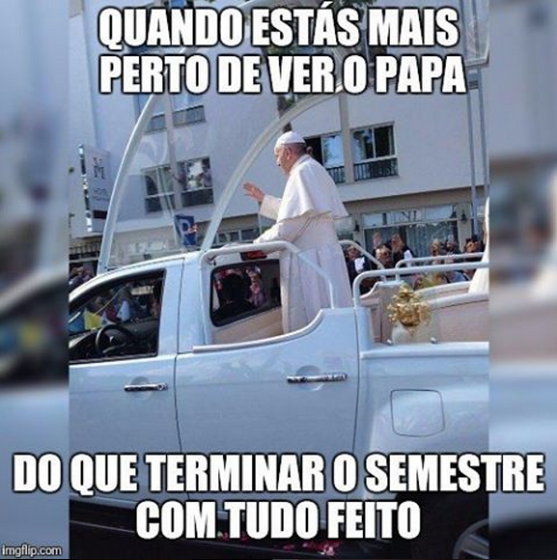 Memes Papa em Portugal 