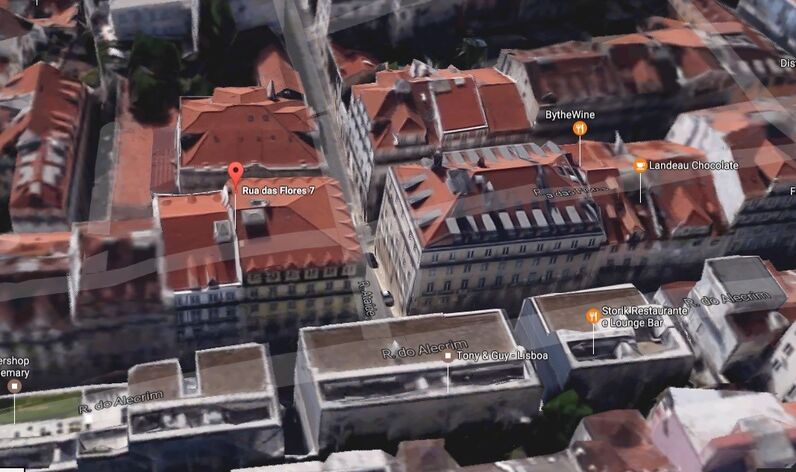 Palacio das Flores, na Rua das Flores, Lisboa