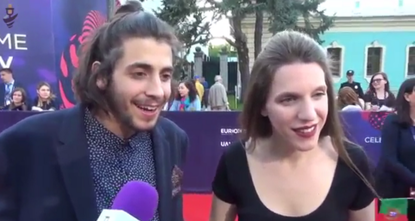 Salvador e Luísa Sobral em Kiev