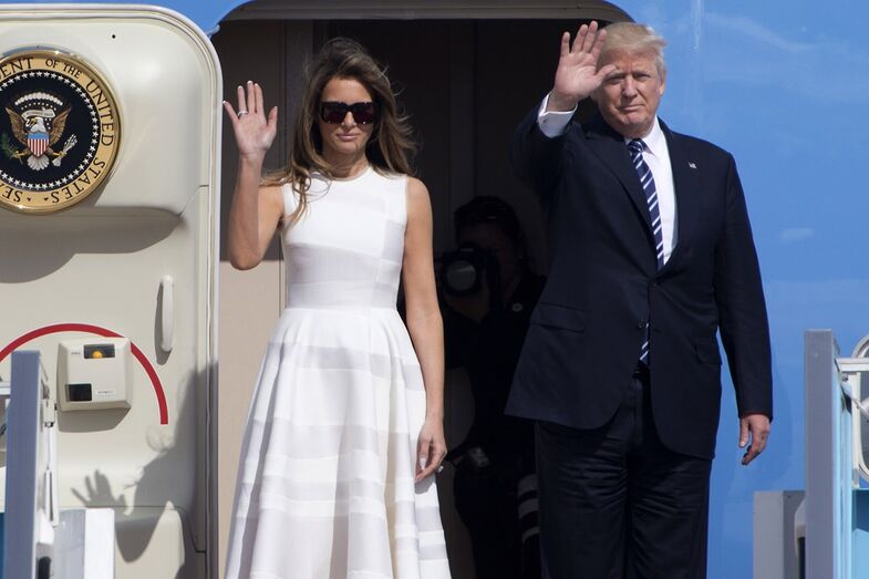 O semblante de Melania tem estado carregado 