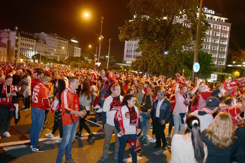 Festa do Benfica no Marquês de Pombal 
