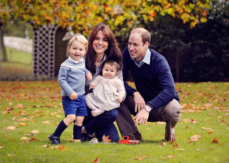 Príncipe William, Kate Middleton, George e Charlotte