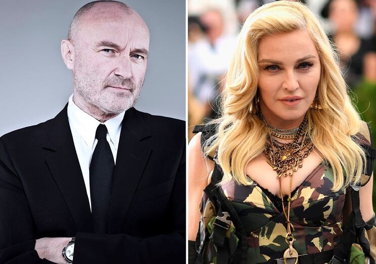 Phil Collins, Madonna, chiado, palácio