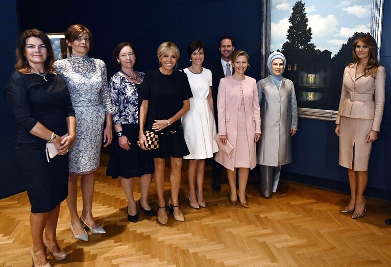 Gauthier Destenay, brigitte macron, melania trump