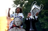 Ronaldo, Real Madrid, celebração, Campeões Europeus, Madrid