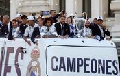 Ronaldo, Real Madrid, celebração, Campeões Europeus, Madrid