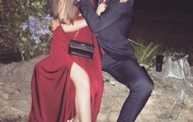 Filha de Tony Carreira aquece redes sociais ao colo do namorado com vestido sexy