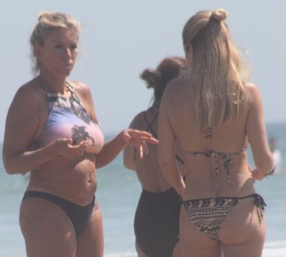 Cinha Jardim na praia como nunca a viu
