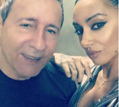 Ana Malhoa ao lado do pai, José Malhoa, e da filha, Índia