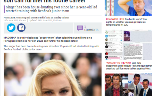 Madonna The Sun