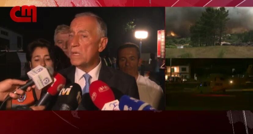 Marcelo Rebelo de Sousa, Presidente da República, incêndio, Pedrógão Grande 