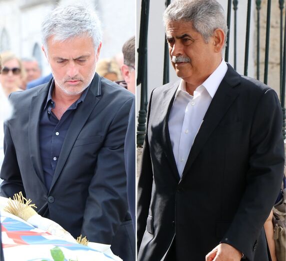 Luís Filipe Vieira, José Mourinho, funeral