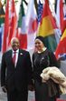 O presidente sul-africano Jacob Zuma e a mulher, Thobeka Madiba