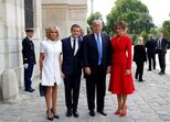 Melania Trump e Brigitte Macron