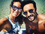 famosas, verão, praia, piscina, férias