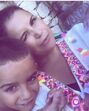 Katia Aveiro e os filhos