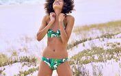 famosas, verão, praia, piscina, férias