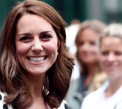 Kate exibe novo visual no torneio de Wimbledon
