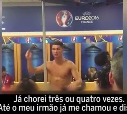Cristiano Ronaldo chorou no dia mais feliz da sua vida