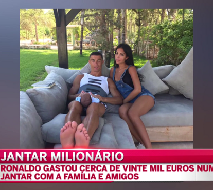 Cristiano Ronaldo gasta milhares em jantar