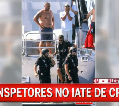 Polícias armados invadem iate de Cristiano Ronaldo: veja as imagens