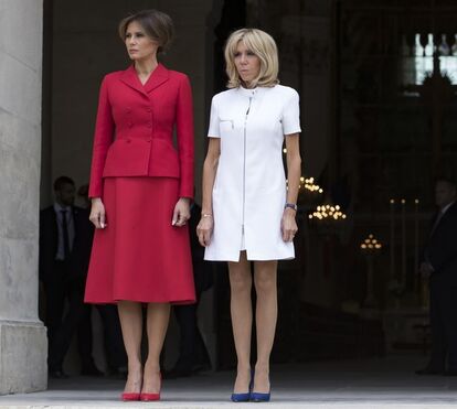Melania Trump e Brigitte Macron: duelo de elegância
