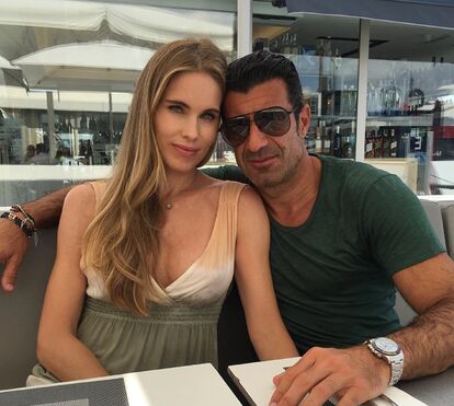 Helen Svedin, mulher de Figo, despe-se de preconceitos... nas Bahamas