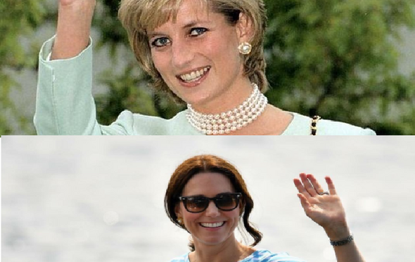 Kate Middleton e princesa Diana 