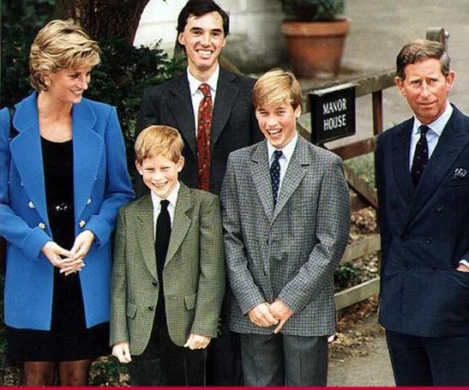 william, harry, diana