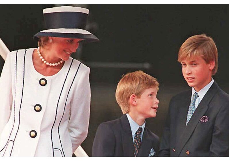 william, harry, diana