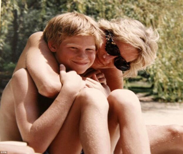 william, harry, diana