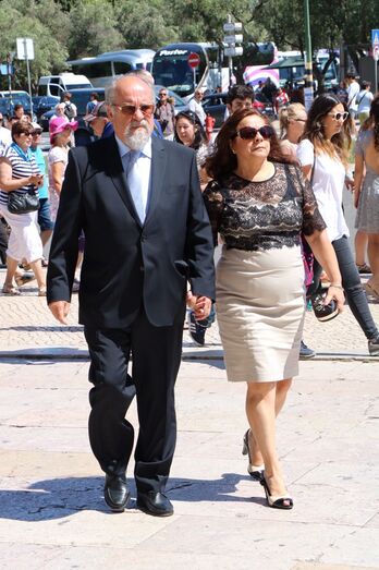 Jaime Marta Soares com a mulher, Madalena