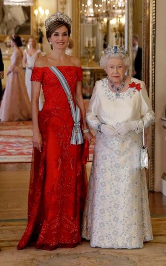 Rainha Letizia e Isabel II