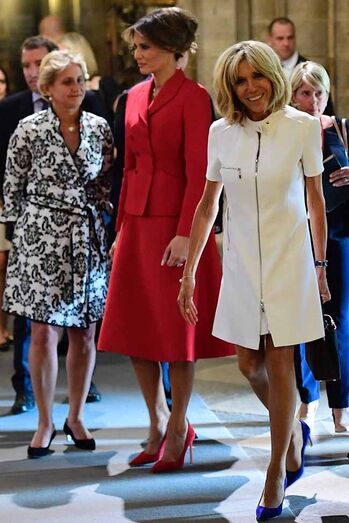 Melania Trump e Brigitte Macron