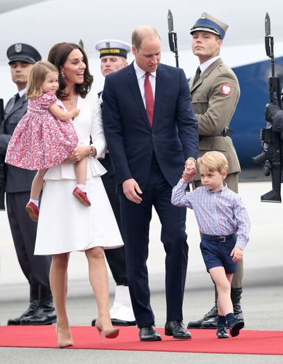 William, Kate, George e Charlotte