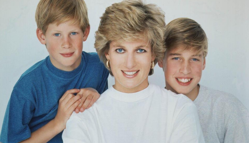 william, harry, diana