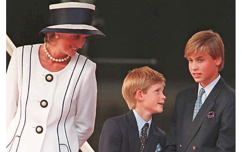 william, harry, diana