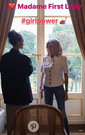 rihanna, macron