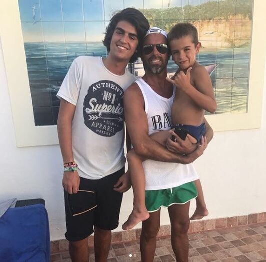 José Pereira e os filhos