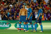 Ronaldo no jogo da supertaça espanhola Barcelona-Real Madrid
