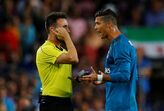 Ronaldo no jogo da supertaça espanhola Barcelona-Real Madrid