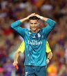 Ronaldo no jogo da supertaça espanhola Barcelona-Real Madrid