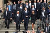Marcelo, Letizia e Felipe em Barcelona depois do atentado 