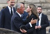 Marcelo, Letizia e Felipe em Barcelona depois do atentado 